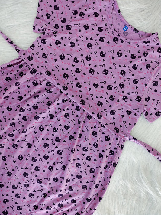 LAVENDER LOCK AND KEY  | NORMAL - thick cotton