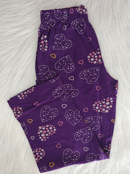 PURPLE FLORAL HEART | CO-ORD