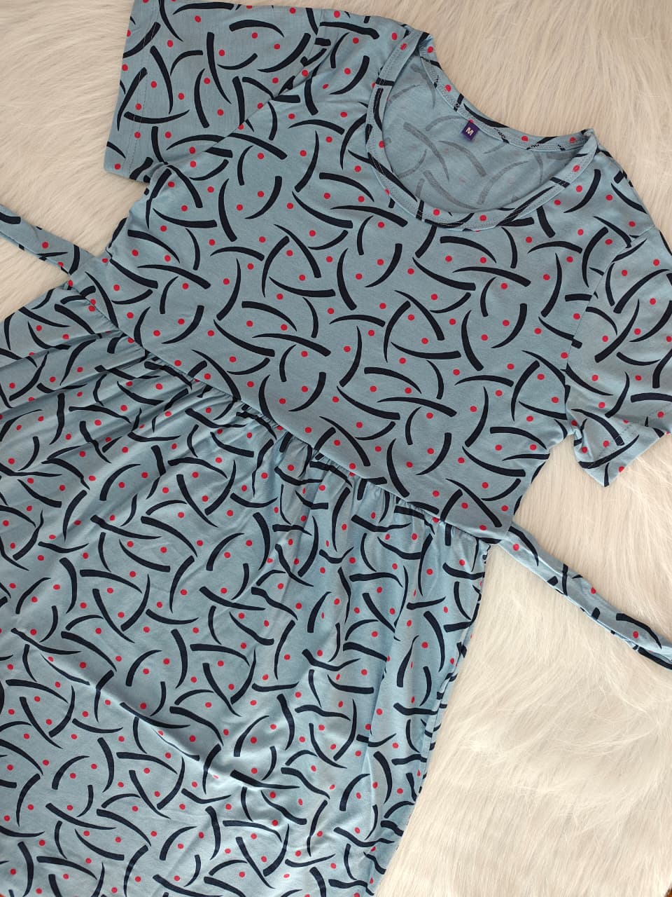 NAVY SWIRL DOT | CASUAL