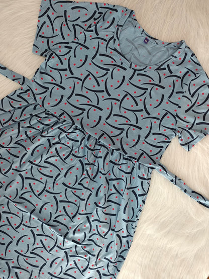 NAVY SWIRL DOT | CASUAL
