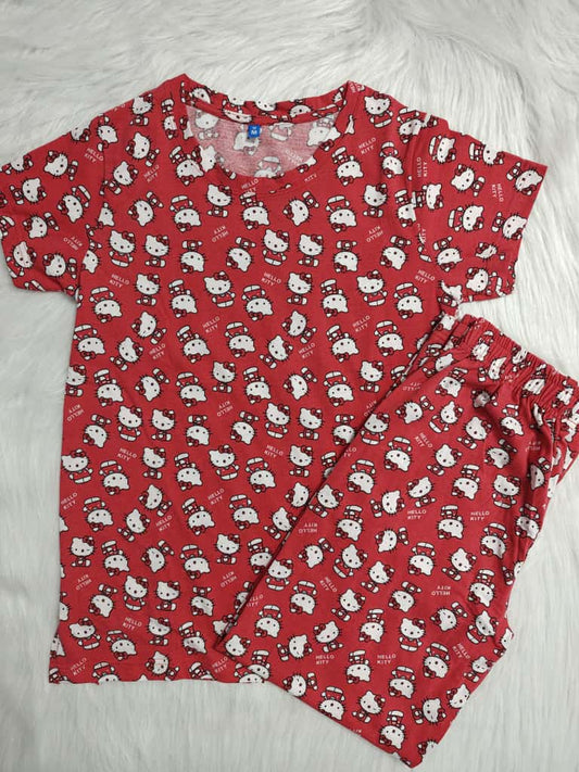 RED HELLO KITTY | CO-ORD