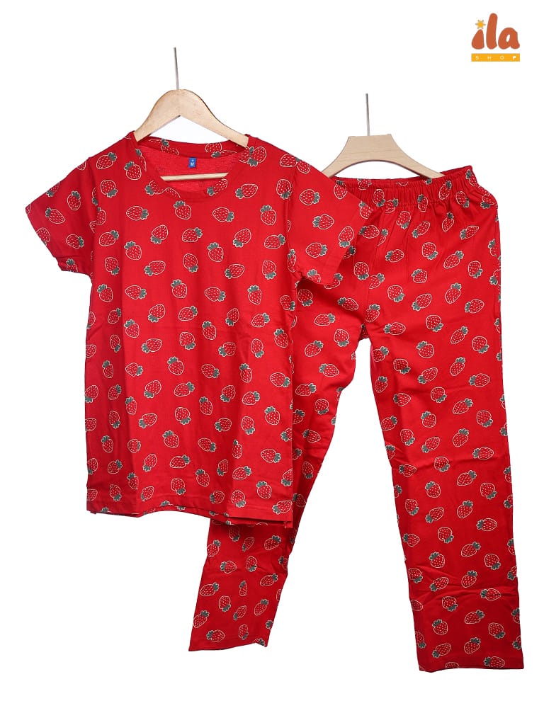 BRIGHT RED STRAWBERRY | CO-ORD