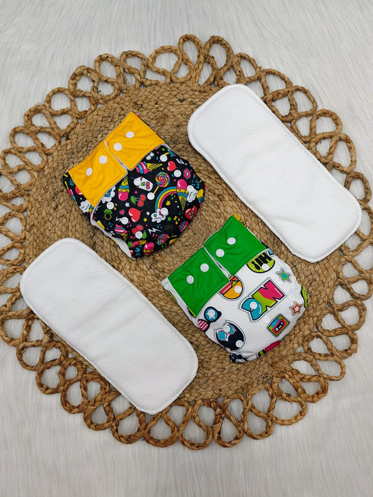 BLACK PARTY & RETRO | DIAPER