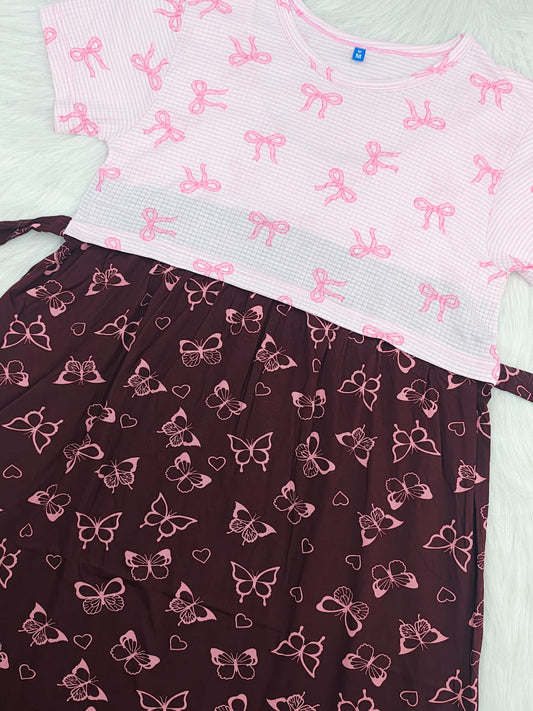 BOW & MAROON BUTTERFLY | DUAL