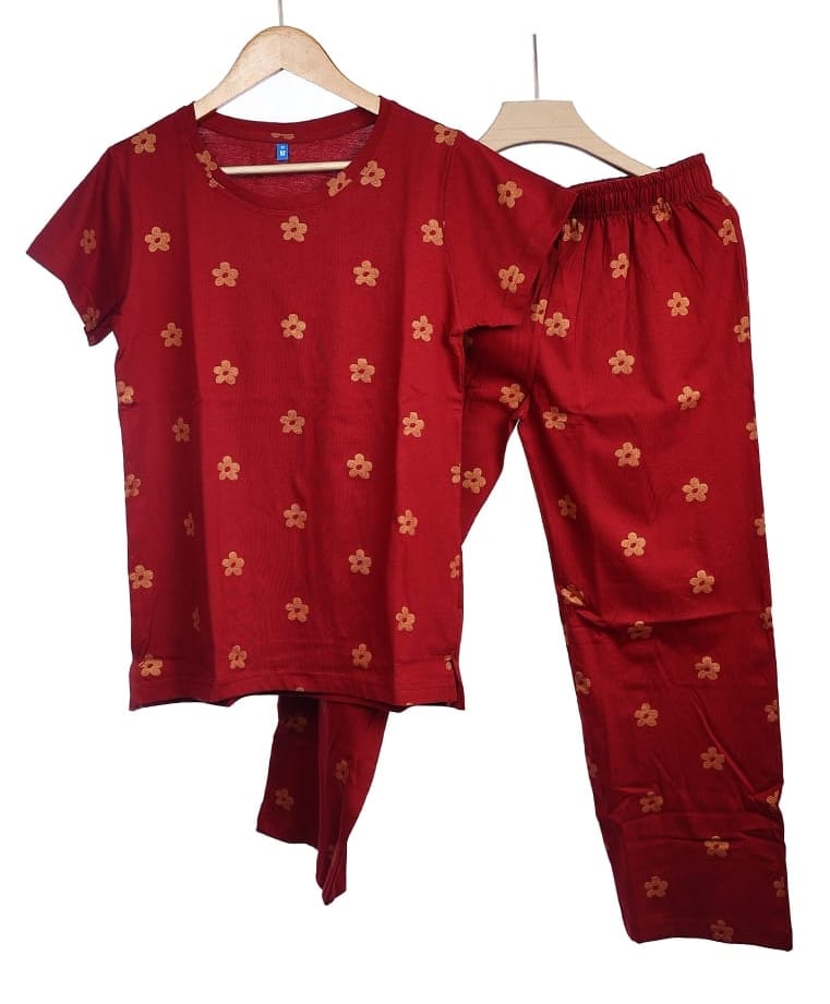 RED GLITTERY DAISY | CO-ORD
