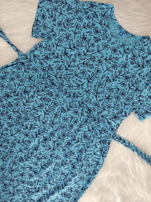 DOODLE FLORAL | NORMAL - thick cotton