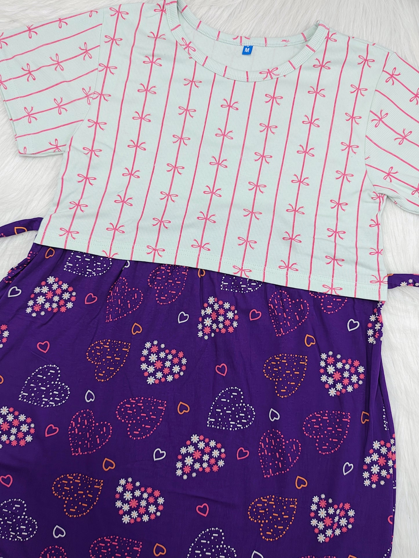 BOW STRIPE & PURPLE VALENTINE | DUAL