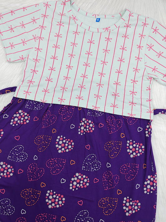 BOW STRIPE & PURPLE VALENTINE | DUAL