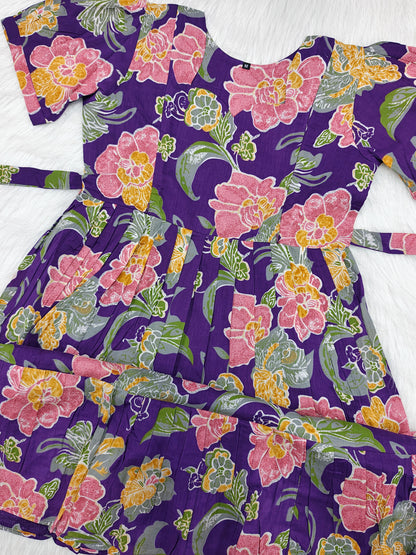 VIOLET PINK BLOSSOM | ZIPPER