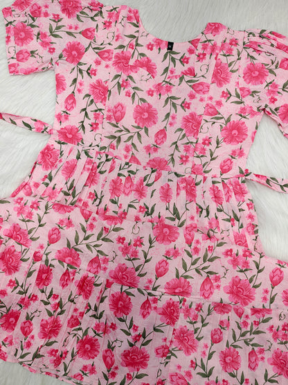 WHITE PINK FLORA | ZIPPER