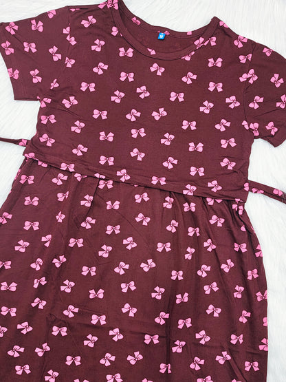 MARON PINK BOW | NORMAL