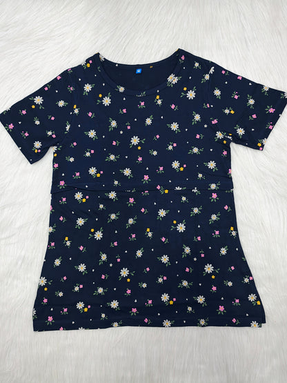 NAVY DAISY | FEEDING TEES