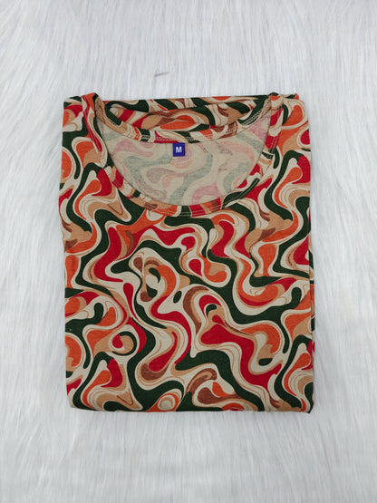 RETRO OLIVE WAVE | CASUAL