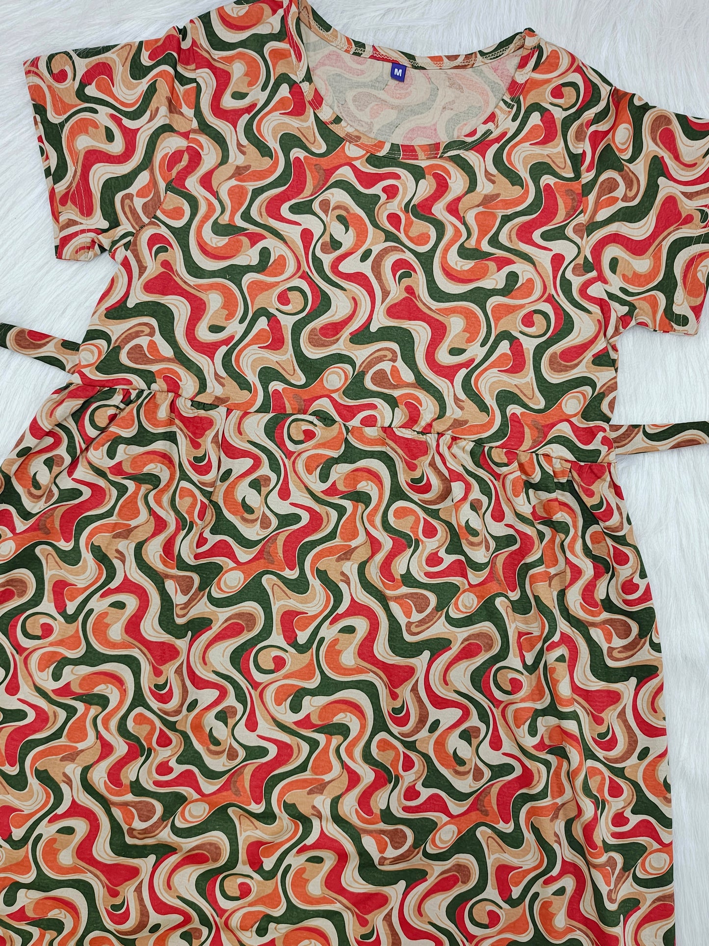RETRO OLIVE WAVE | CASUAL