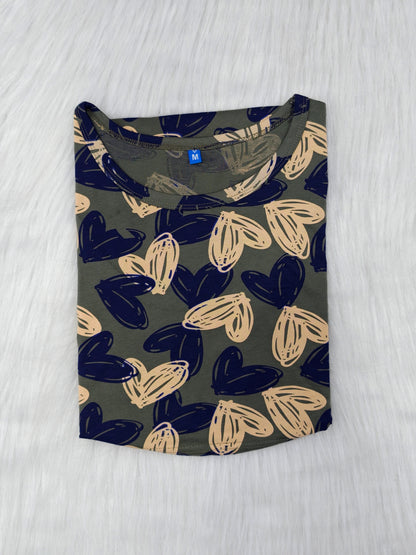OLIVE SKETCH HEART | FEEDING TEES