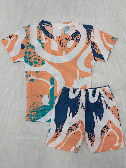 CORAL SPLASH| KID CO-ORD