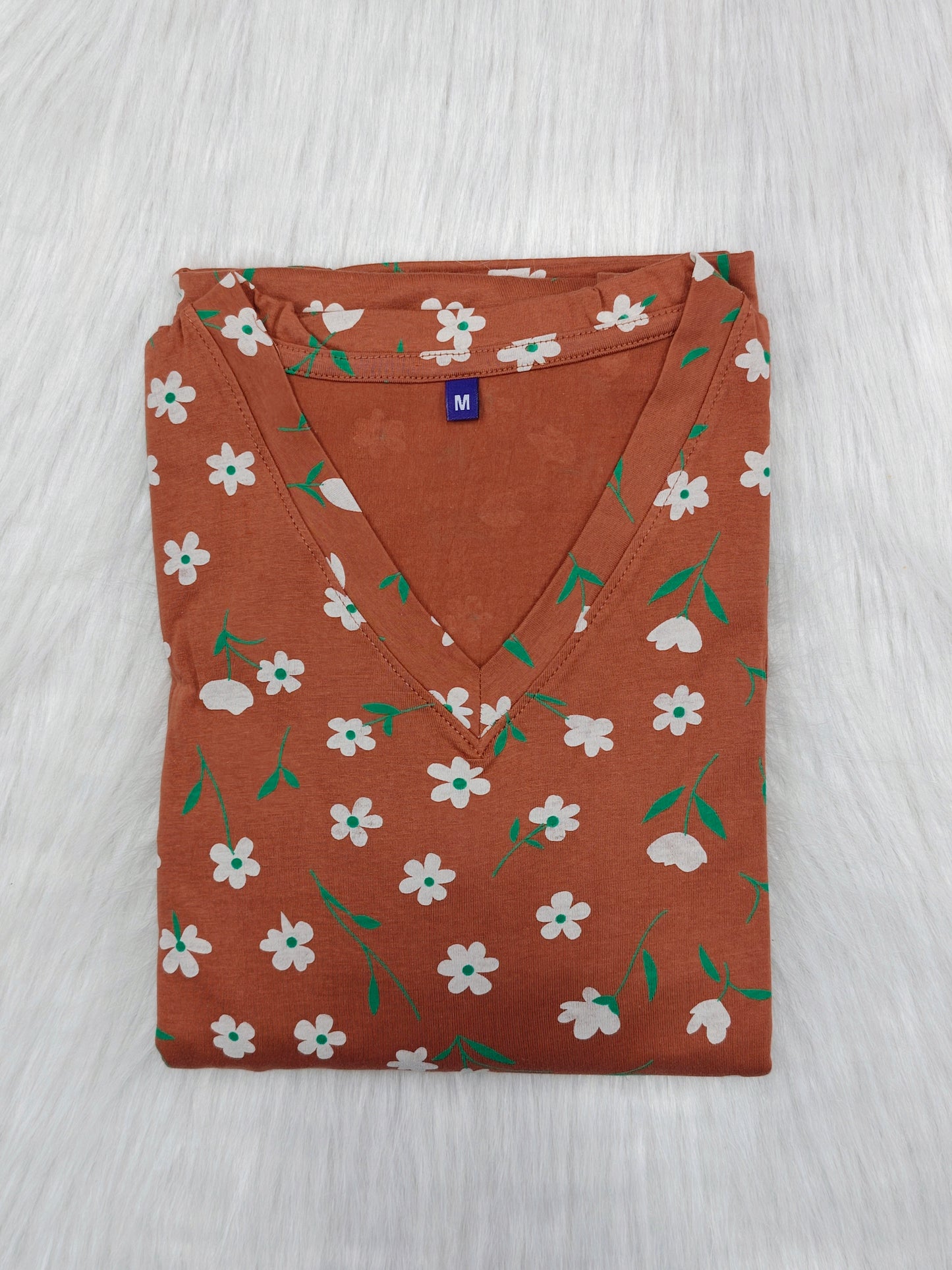 PEACH WHITE FLORAL | CASUAL