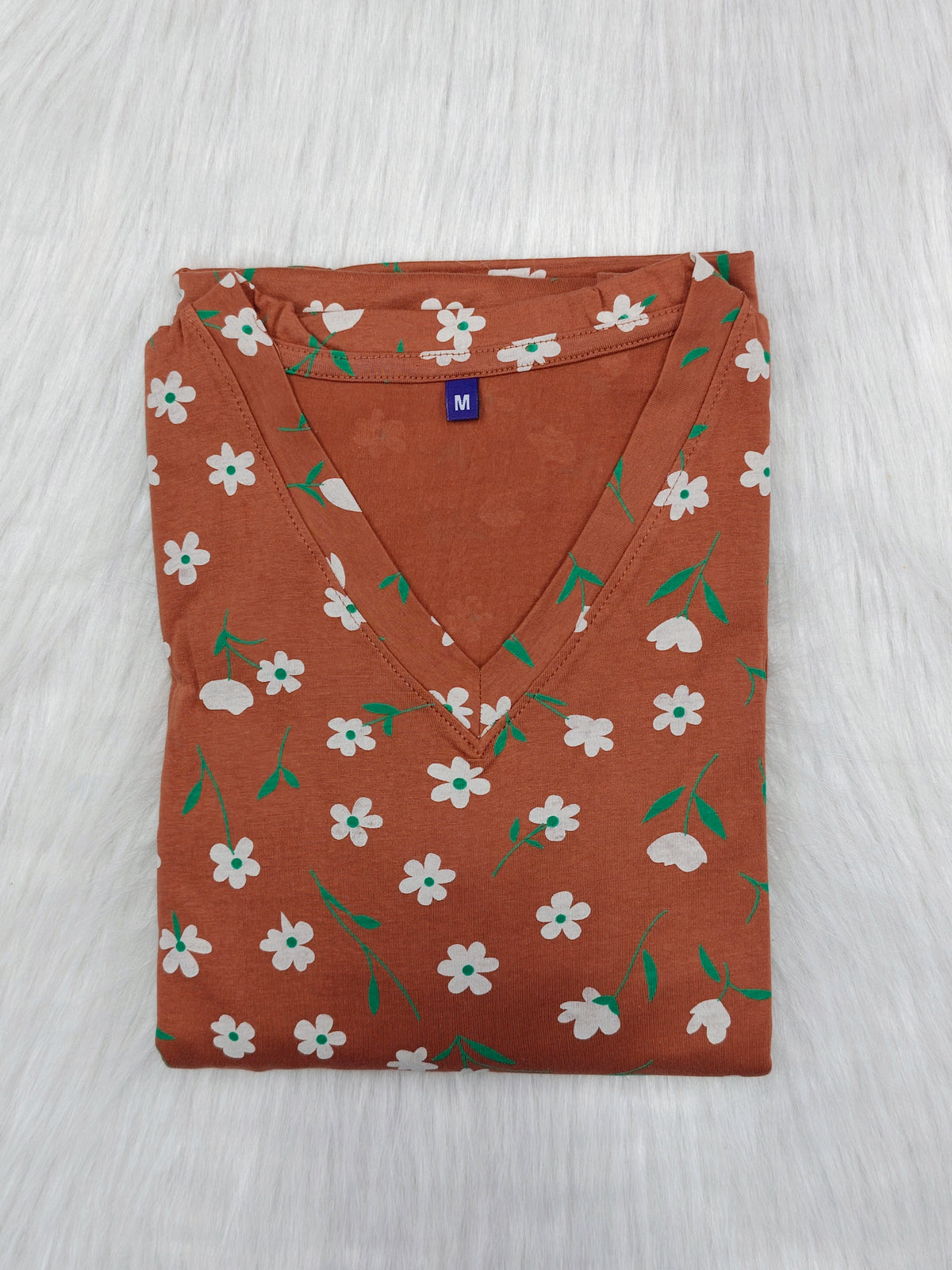 PEACH WHITE FLORAL | CASUAL