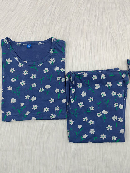 SLATE BLUE DAISY | PEPLUM