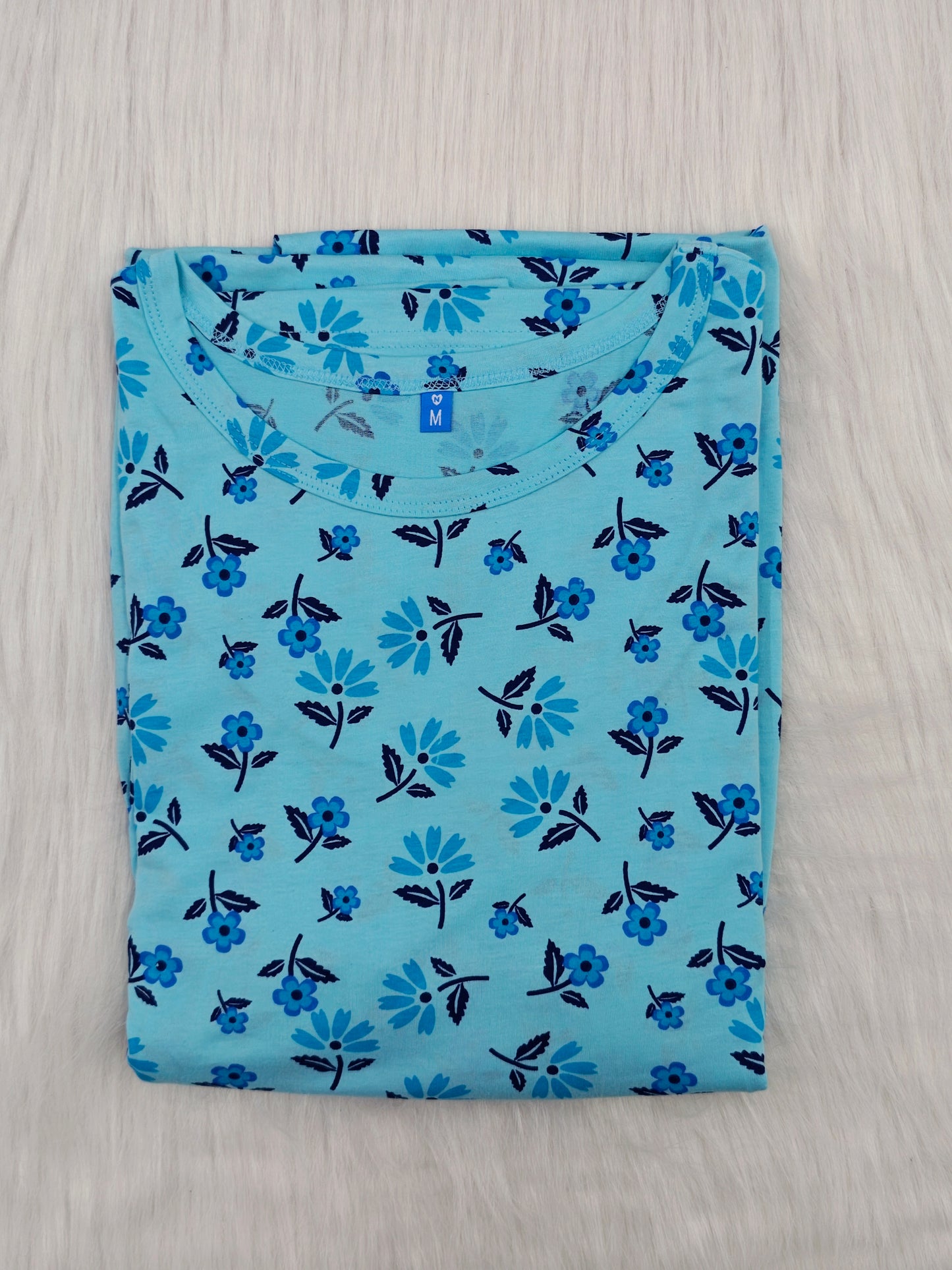 AQUA BLUE FLORAL | NORMAL