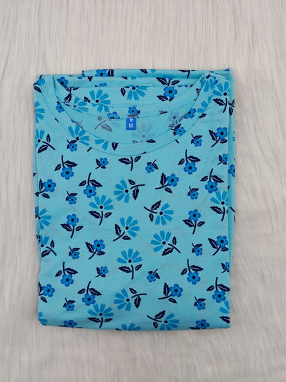AQUA BLUE FLORAL | NORMAL