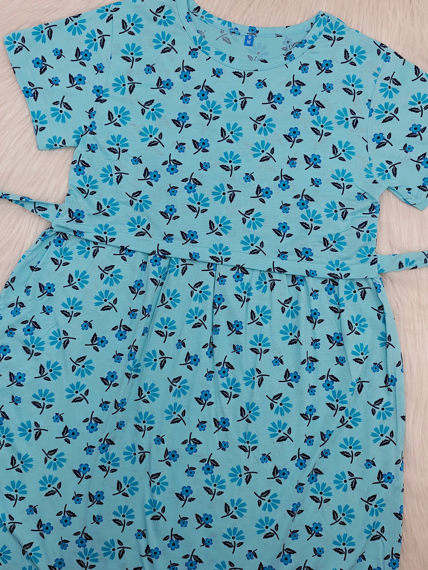 AQUA BLUE FLORAL | NORMAL