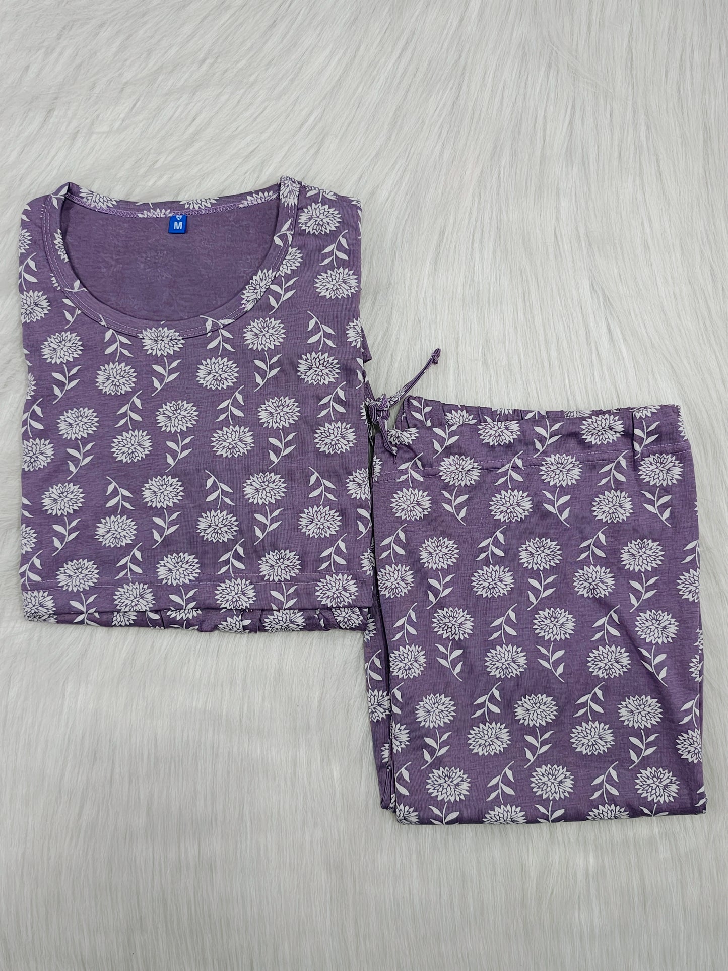 MAUVE  FLORAL | PEPLUM