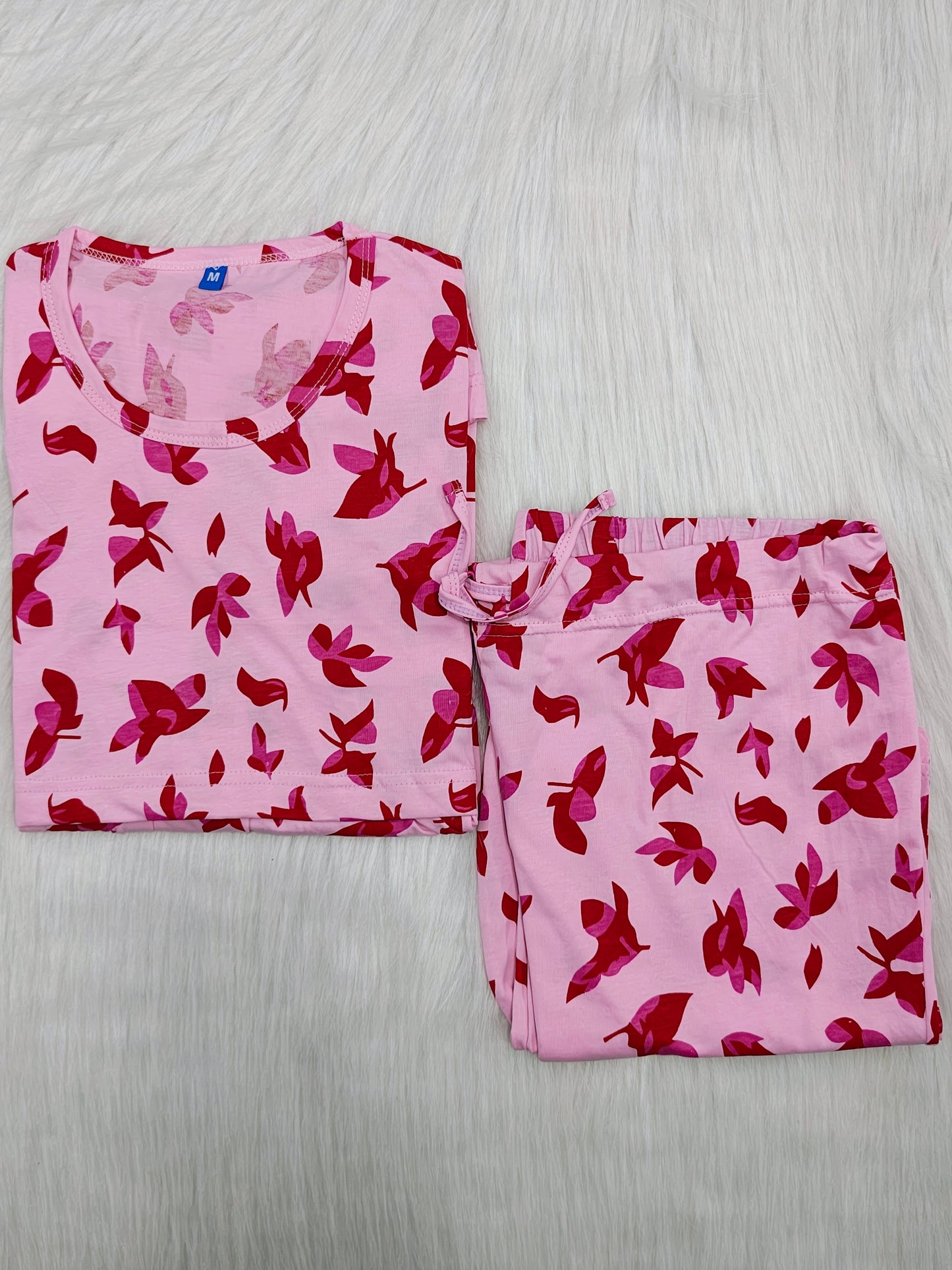 PINK DANCING LEAF | PEPLUM