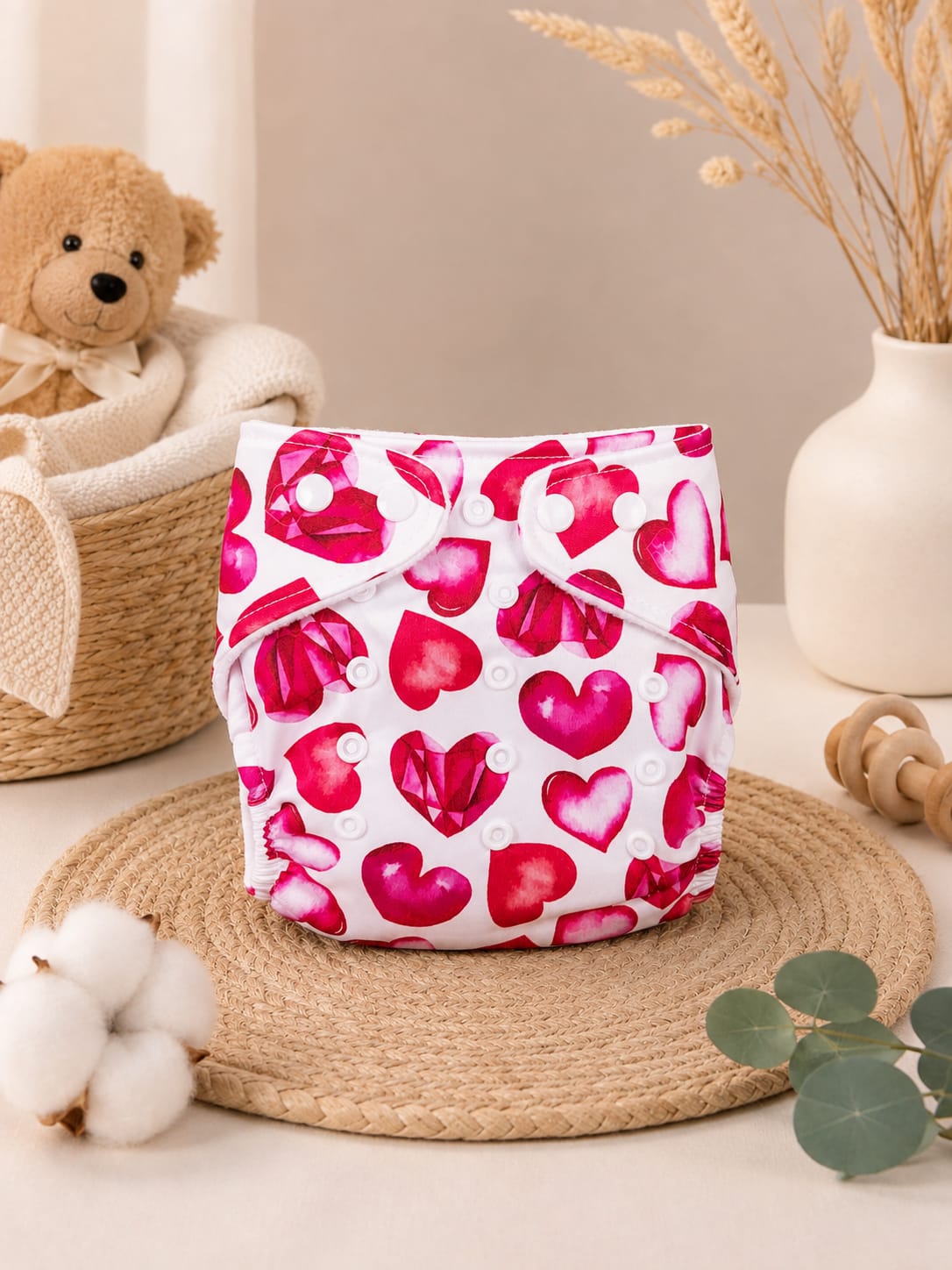 RUBY HEART & CUTE ANIMAL | DIAPER