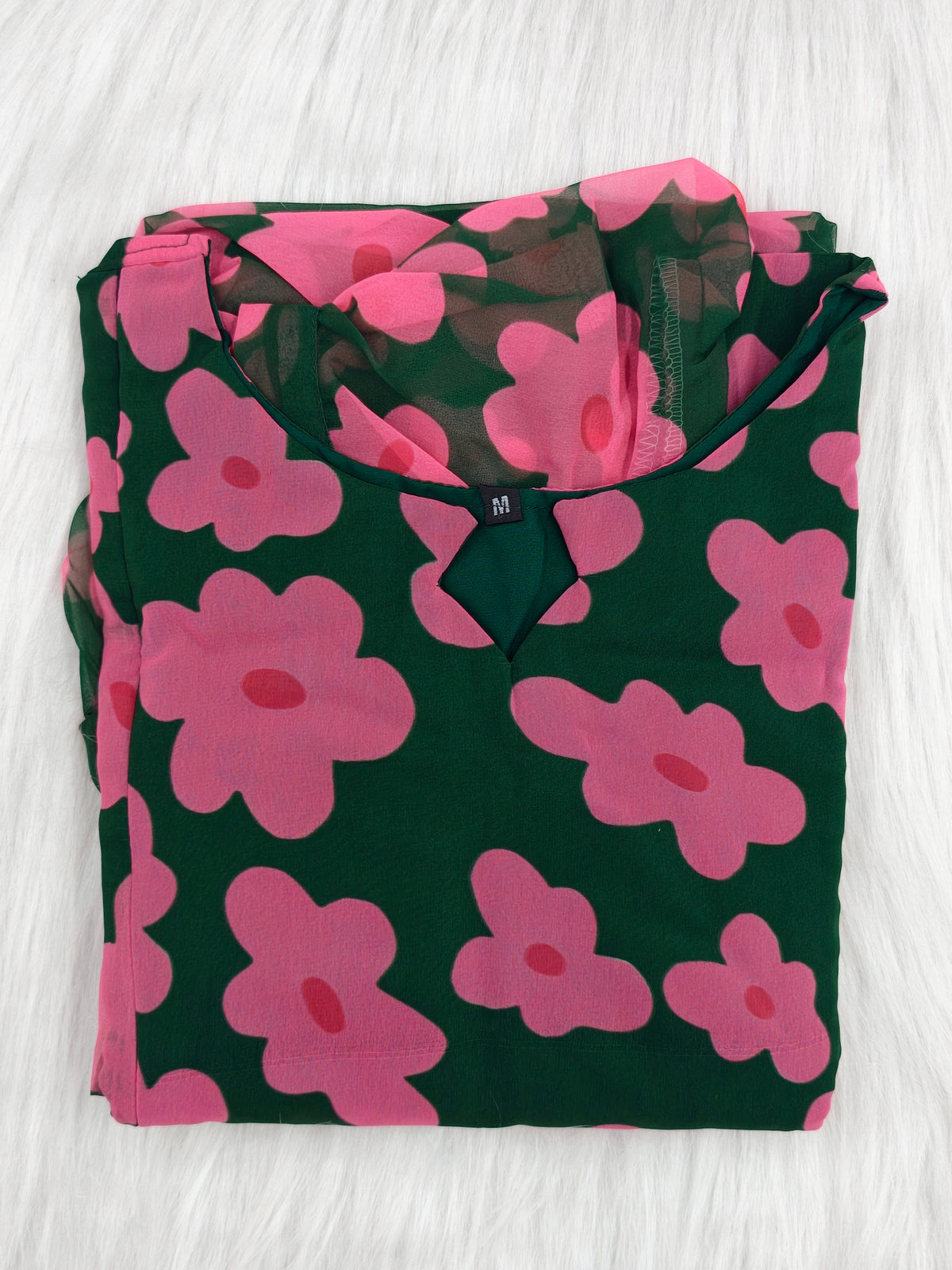 GEORGETTE PINK BLOSSOM | ZIPPER