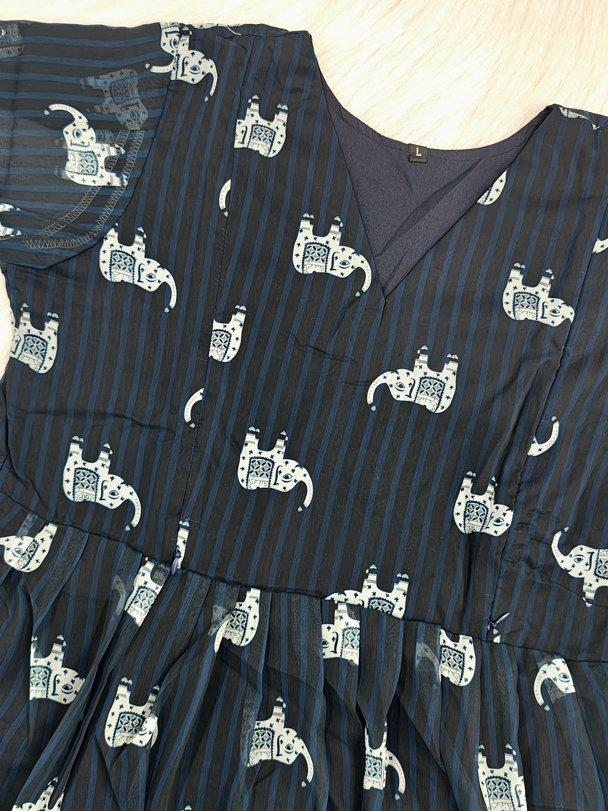 GEORGETTE ELEPHANT | ZIPPER