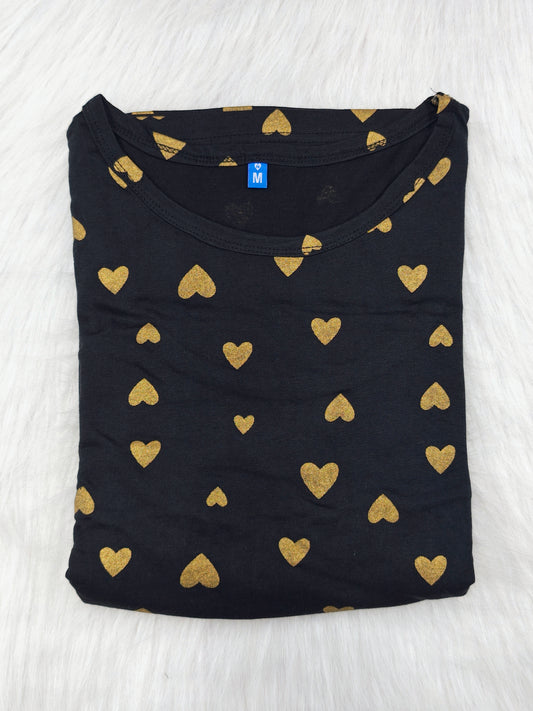 BLACK GLITTERY VALENTINE | NORMAL