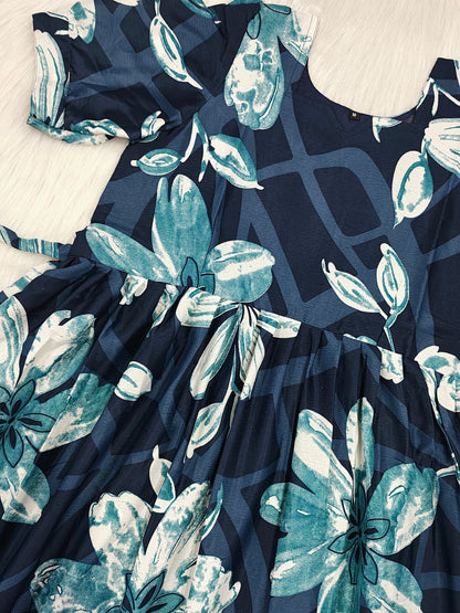 NAVY FLORAL | MAXI