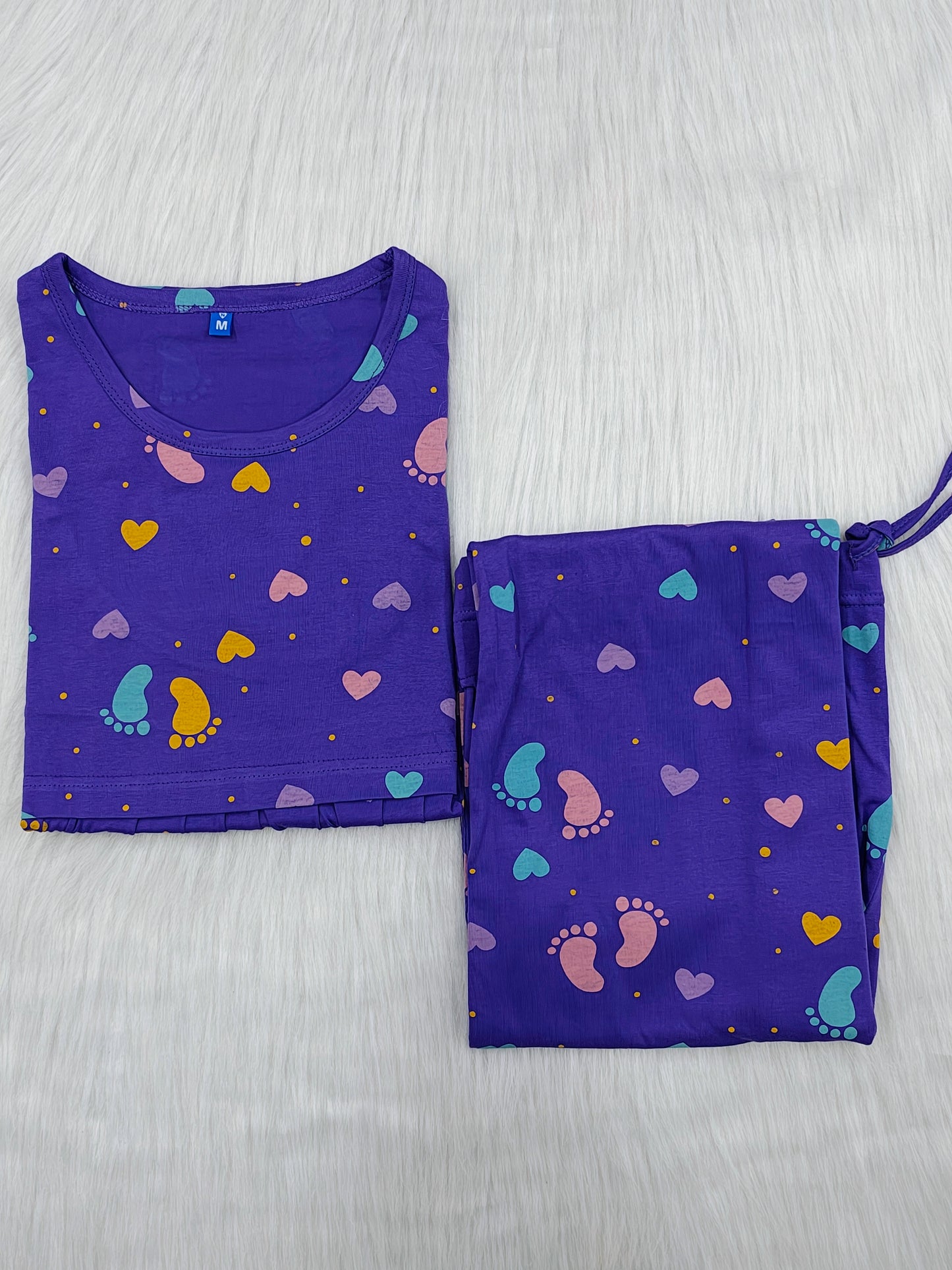 VIOLET FOOT PRINT | PEPLUM