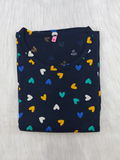 NAVY MULTI VALENTINE | PUFF