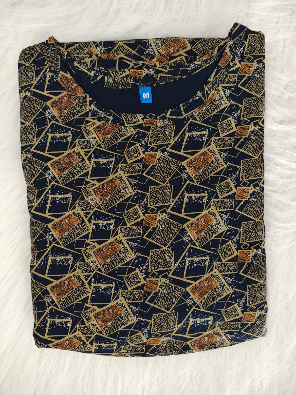 LYCRA NAVY  SANDAL BOX | NORMAL - lycra cotton