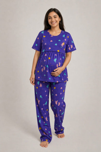VIOLET FOOT PRINT | PEPLUM