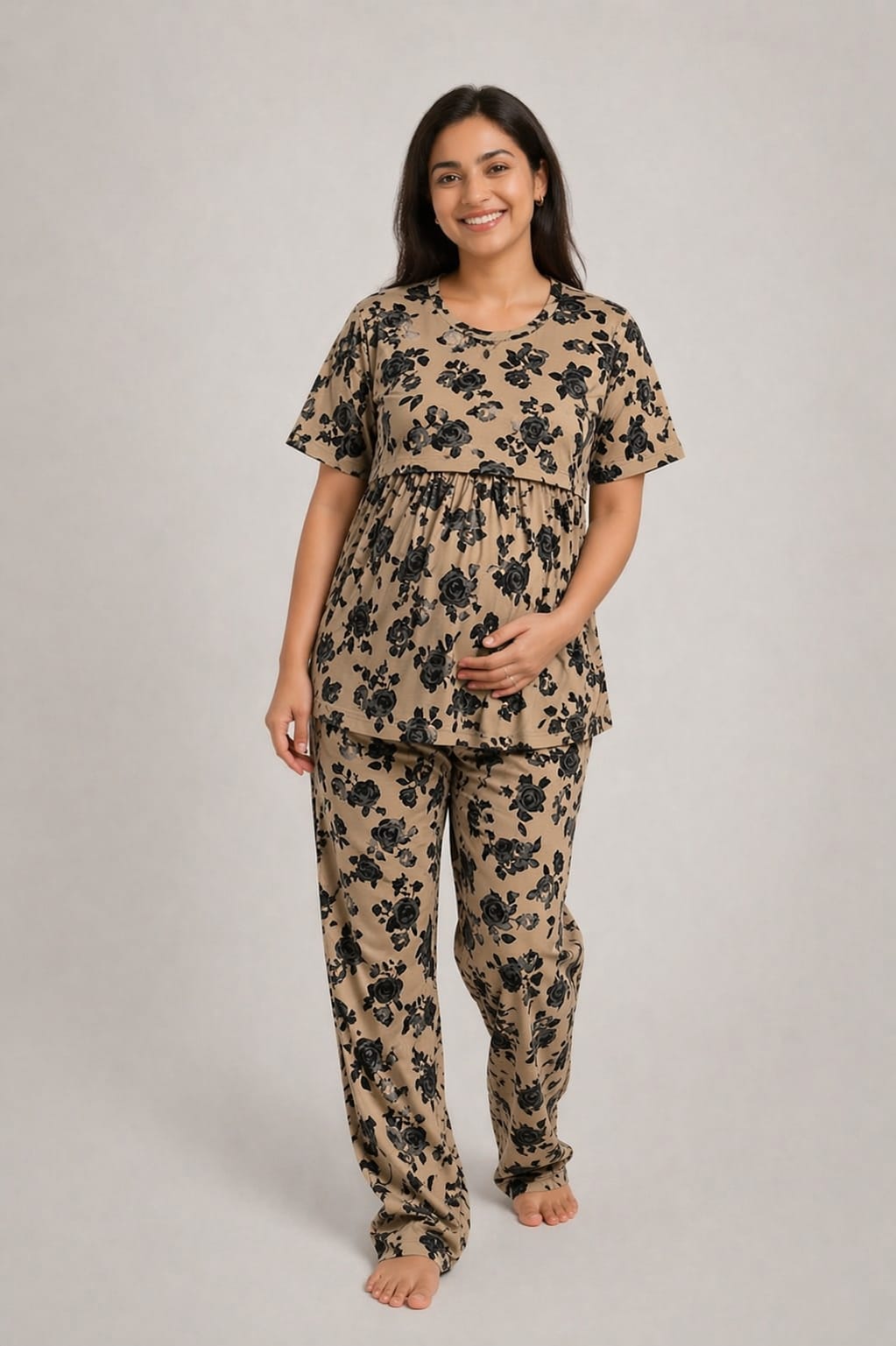 SANDAL BLACK ROSE | PEPLUM