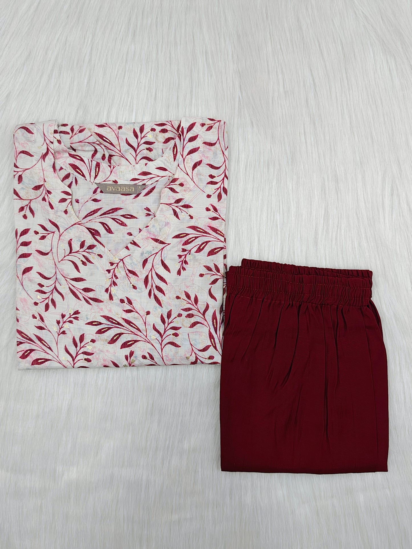 MAROON LEAF | 2 PIECE