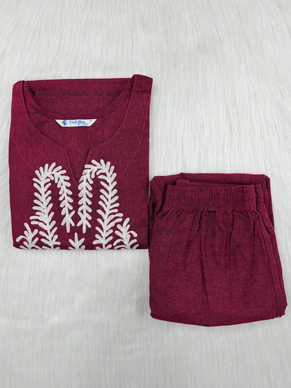 EMBROIDERY PINK | 2 PIECE