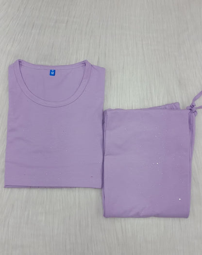 PURPLE GLITTERY | PEPLUM
