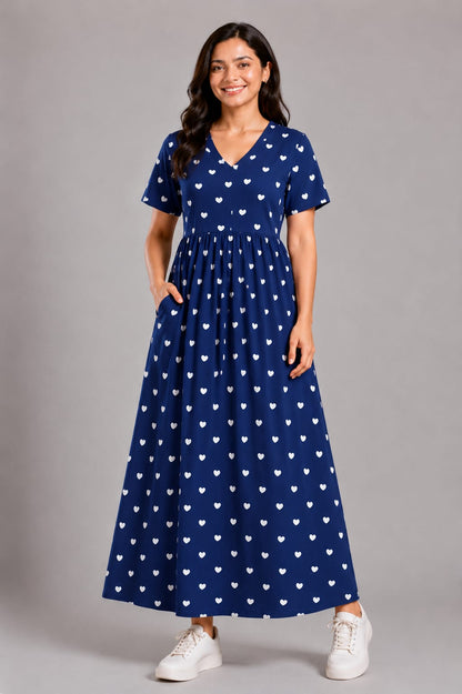 NAVY WHITE VALENTINE  | CASUAL