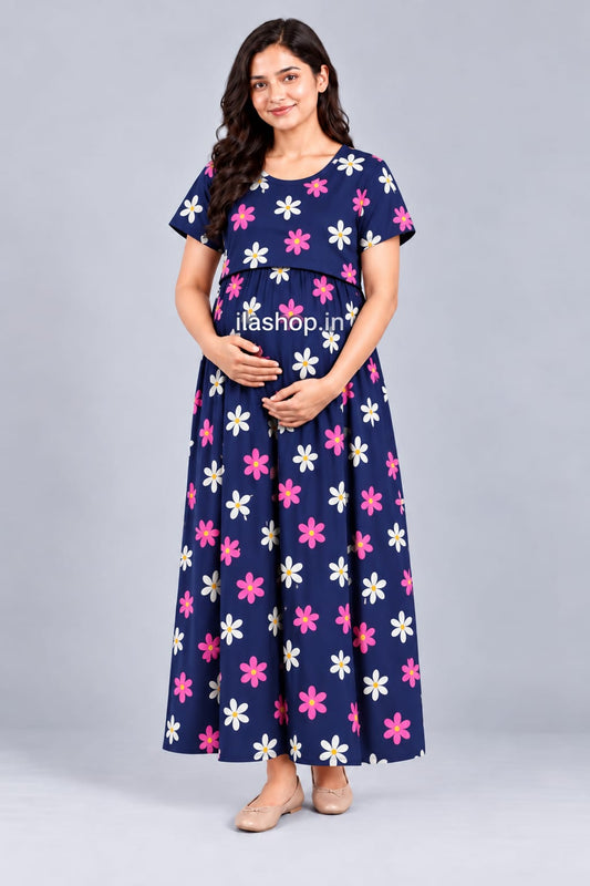 NAVY PINK DAISY | NORMAL