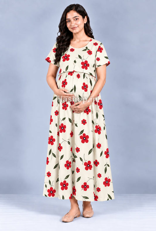 CREAM RED FLORAL | NORMAL