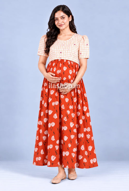 CHECKED ORANGE TULIP | DUAL
