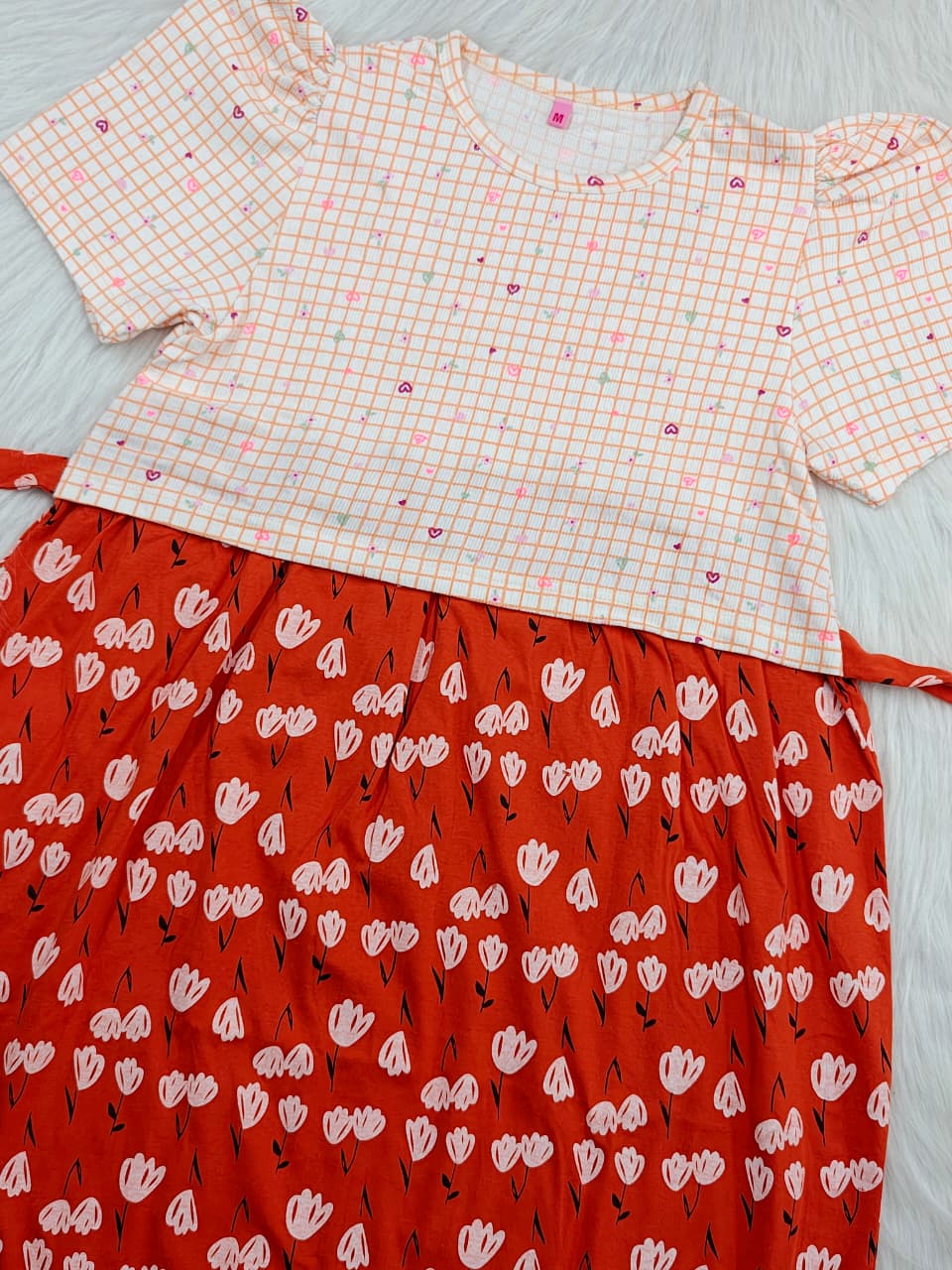 CHECKED ORANGE TULIP | DUAL