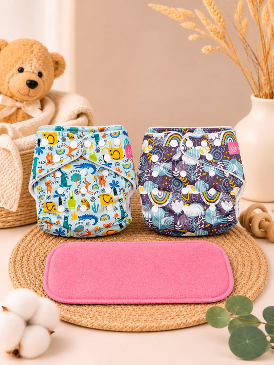 RAINBOW AND FOREST LEAF | DIAPER