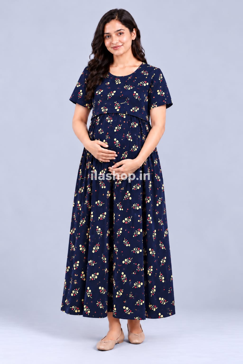 NAVY BERRY DOTS  | NORMAL