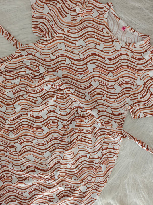 LAYERED BROWN HEART | PUFF