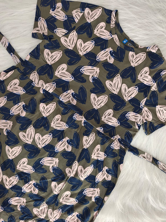 SKETCH HEART OLIVE | NORMAL